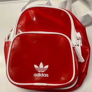 Adidas Scarlet and White Compact Backpack